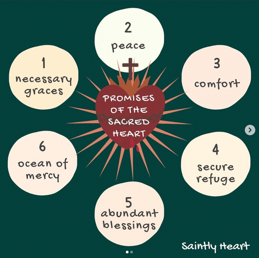 The 12 Promises of the Sacred Heart + St. Margaret Mary Alacoque