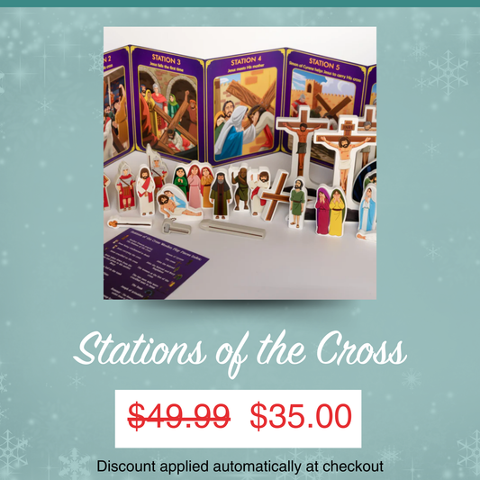 Stations of the Cross Pray & Play Set - By Saintly Heart & Brother Francis