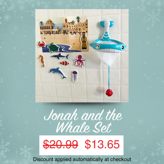 Jonah and the Whale Bath Set