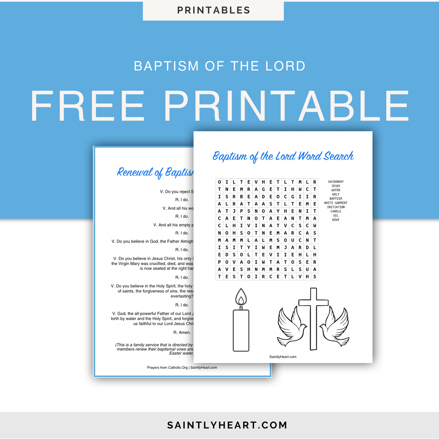 Baptism of the Lord Activity Sheet