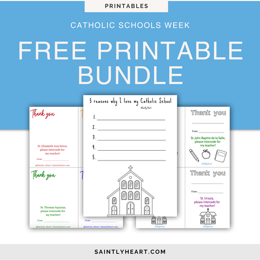 Catholic Schools Week Printable Bundle