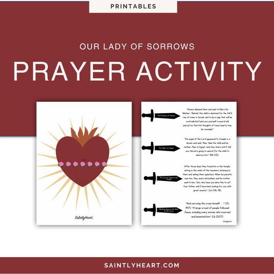 Free Printable: Our Lady of Sorrows Prayer Activity