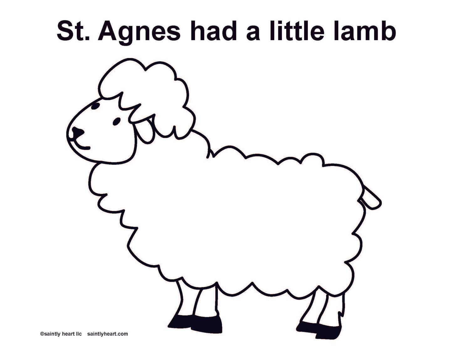 St. Agnes Activity Printable